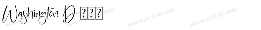 Washington D字体转换